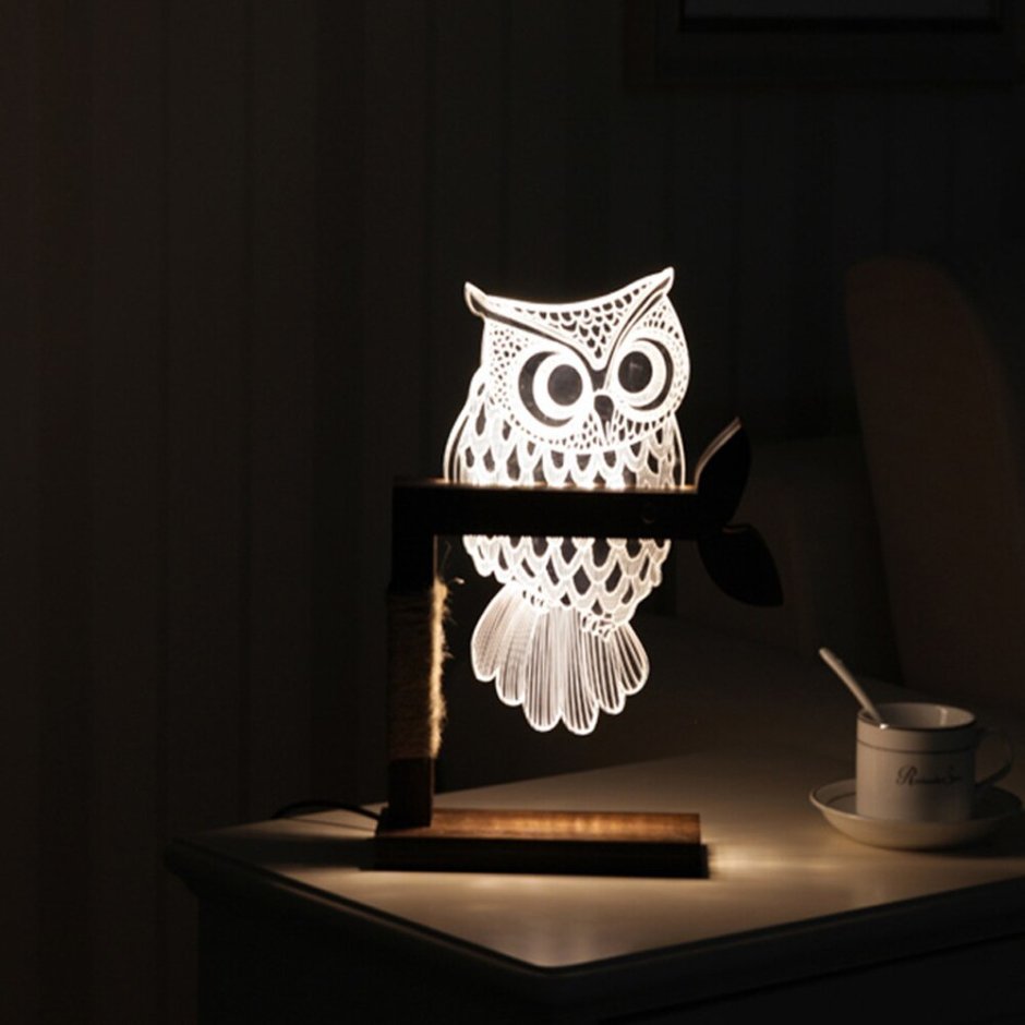 3d светильник Филин