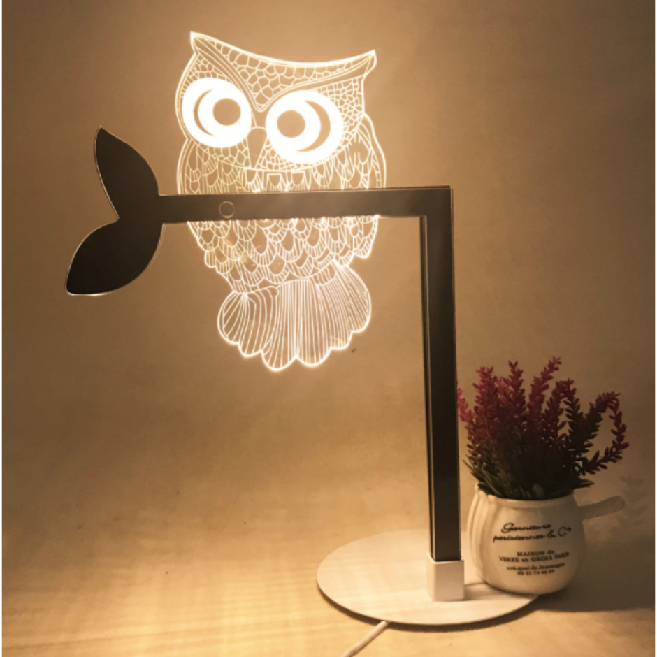 Ночник совёнок силиконовый