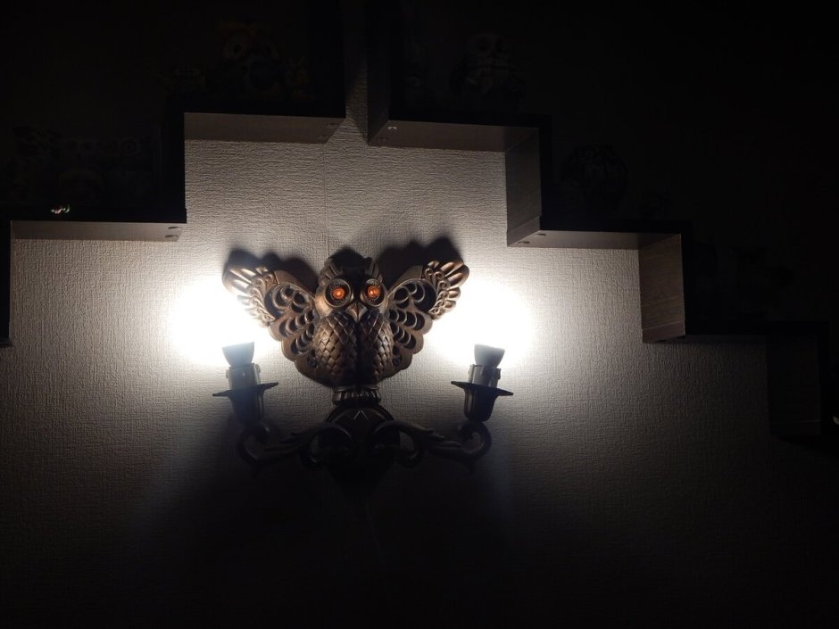 3d светильник «Сова в шапочке»