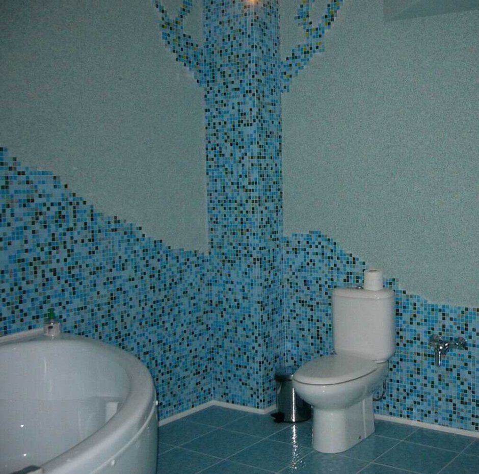 Мозаичная штукатурка для ванной комнаты
