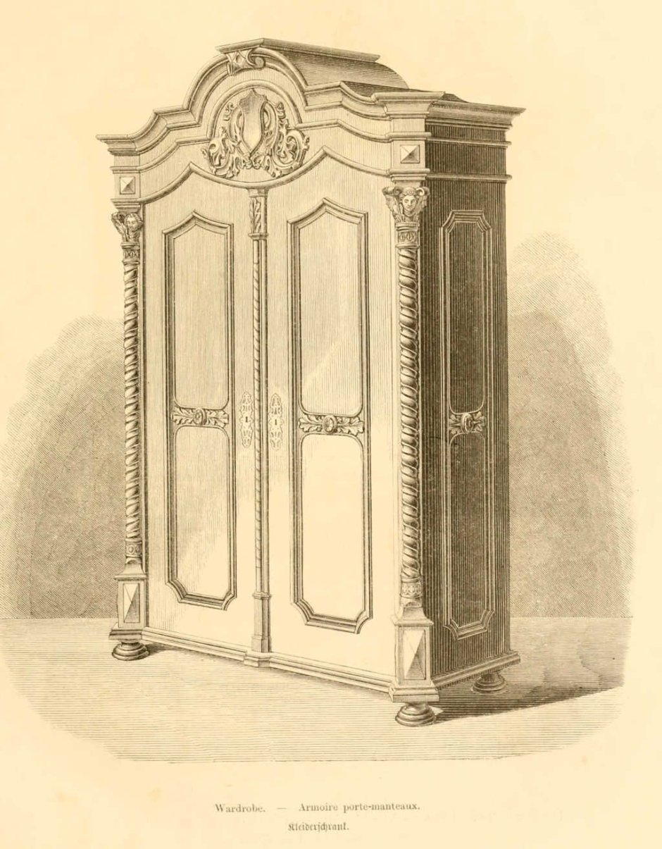 Старинные витрины для посуды