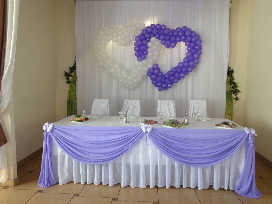 Украшение свадебного зала своими руками