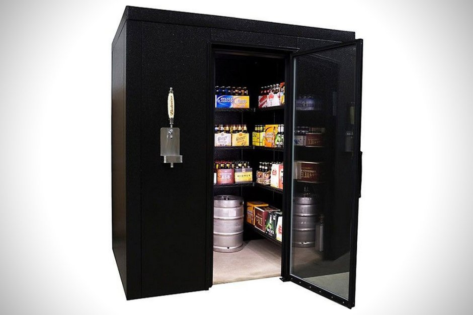 Механизм холодильник под пиво в земле