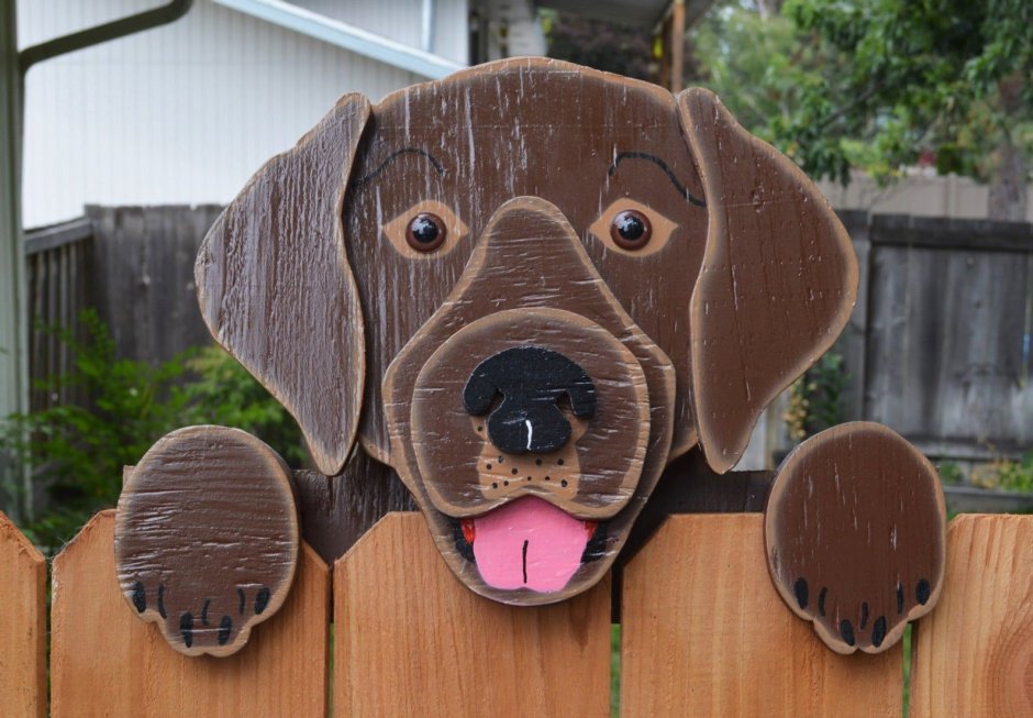 Светильник собака из фанеры