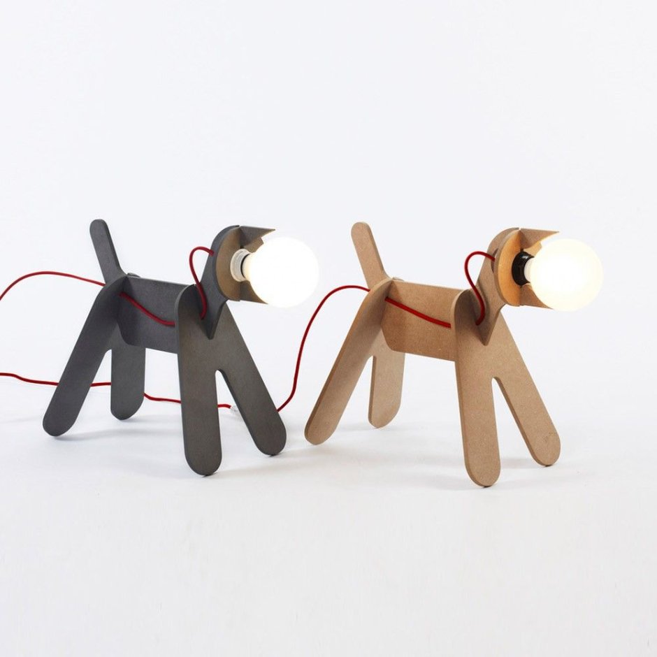 Светильник в виде собаки