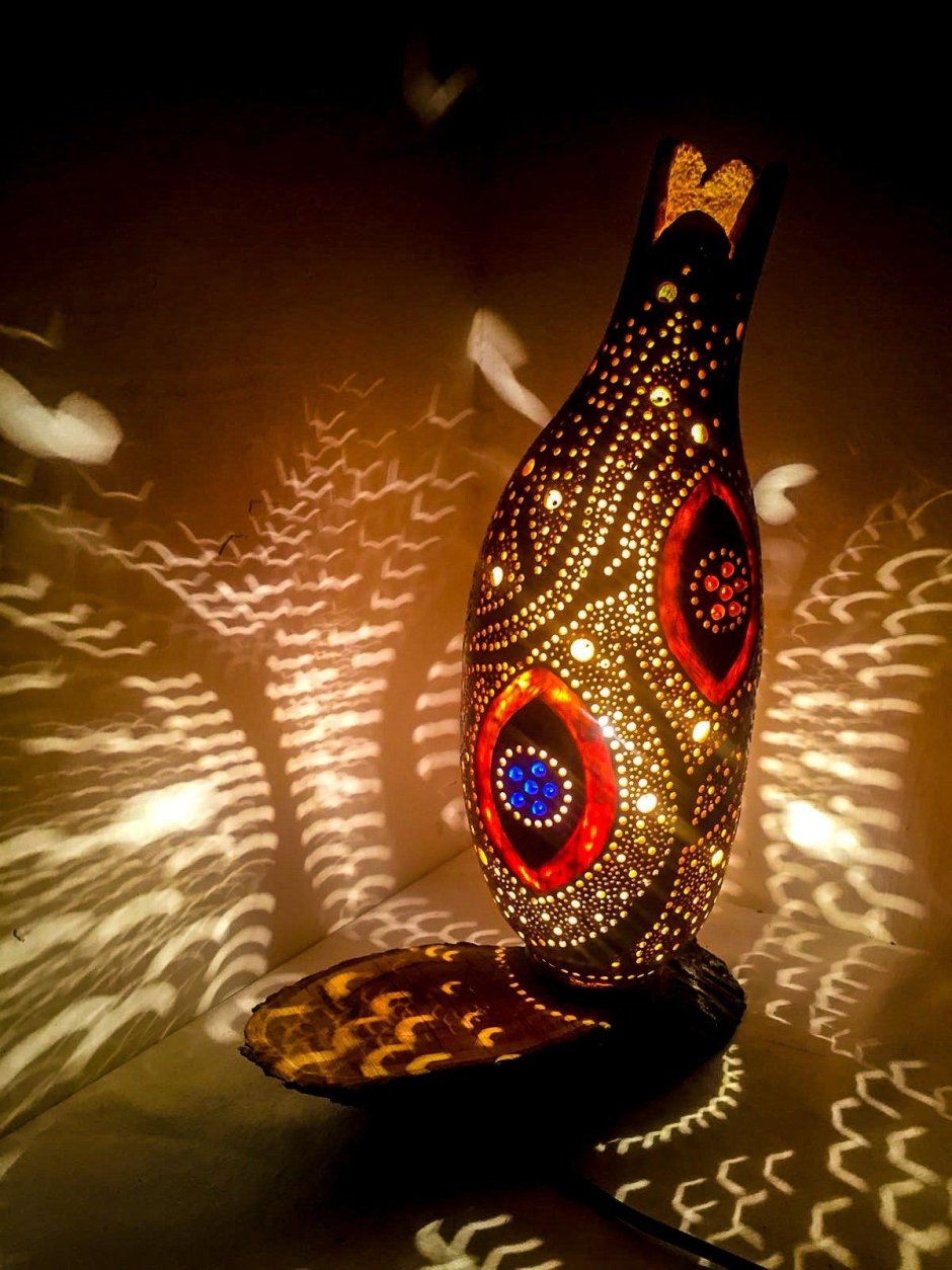 Хендмей турецкий светильник из тыквы