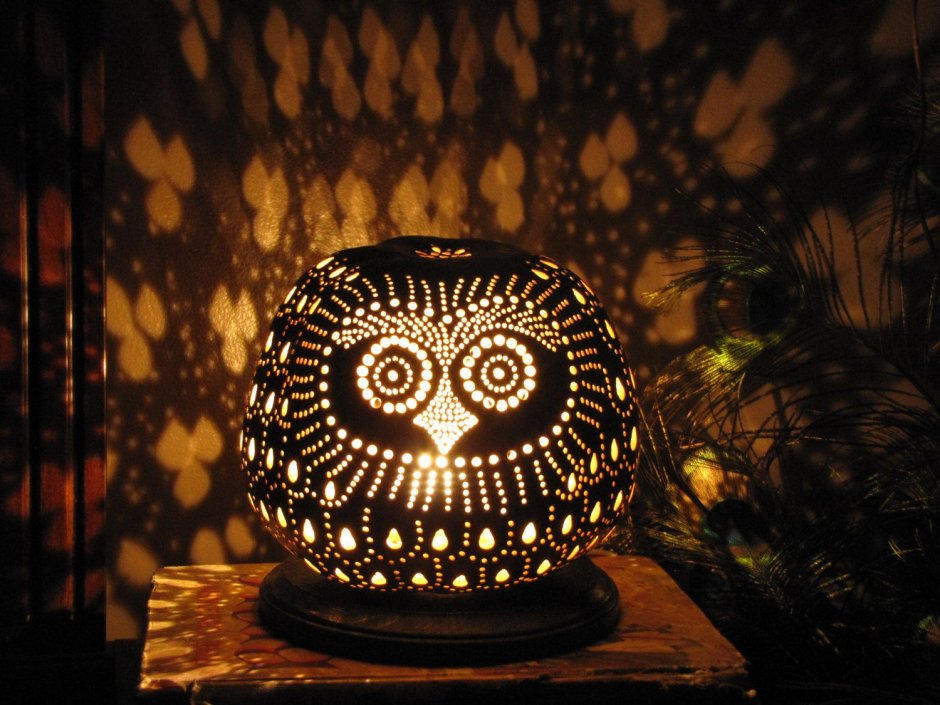 Светильники из тыквы в Турции