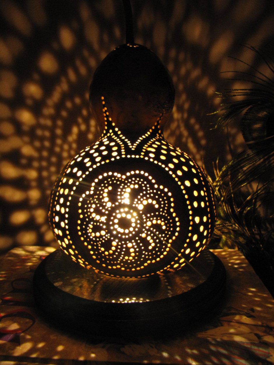 Плафон из тыква