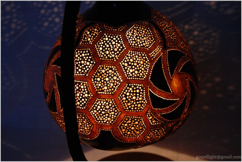 Светильник из тыквы