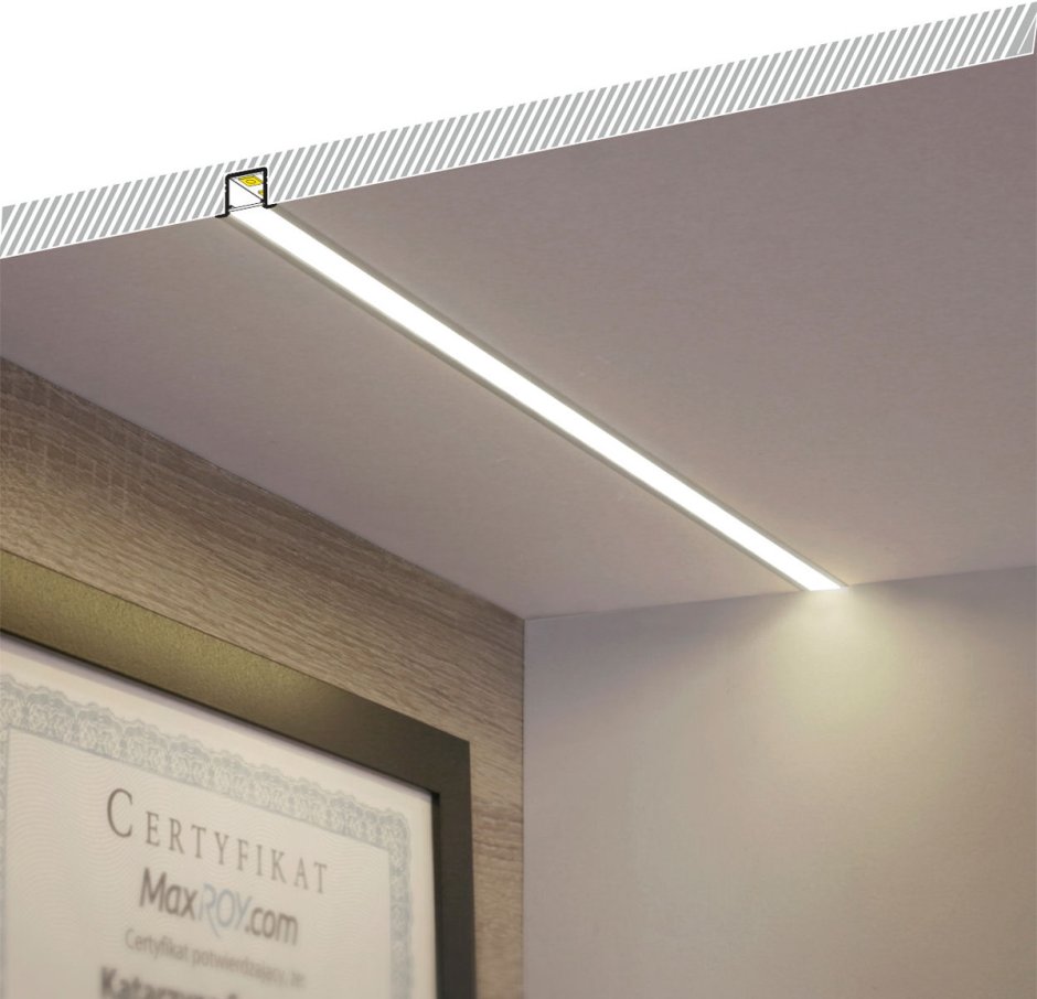 Светодиодный врезной линейный светильник Geniled gl-Linear 120вт 3000мм