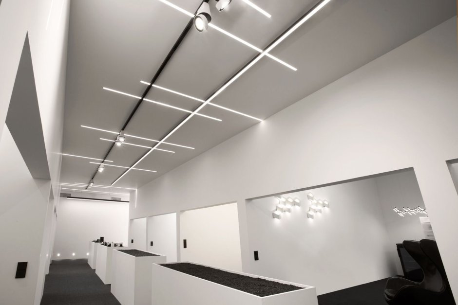 Светодиодный врезной линейный светильник Geniled gl-Linear 120вт 3000мм