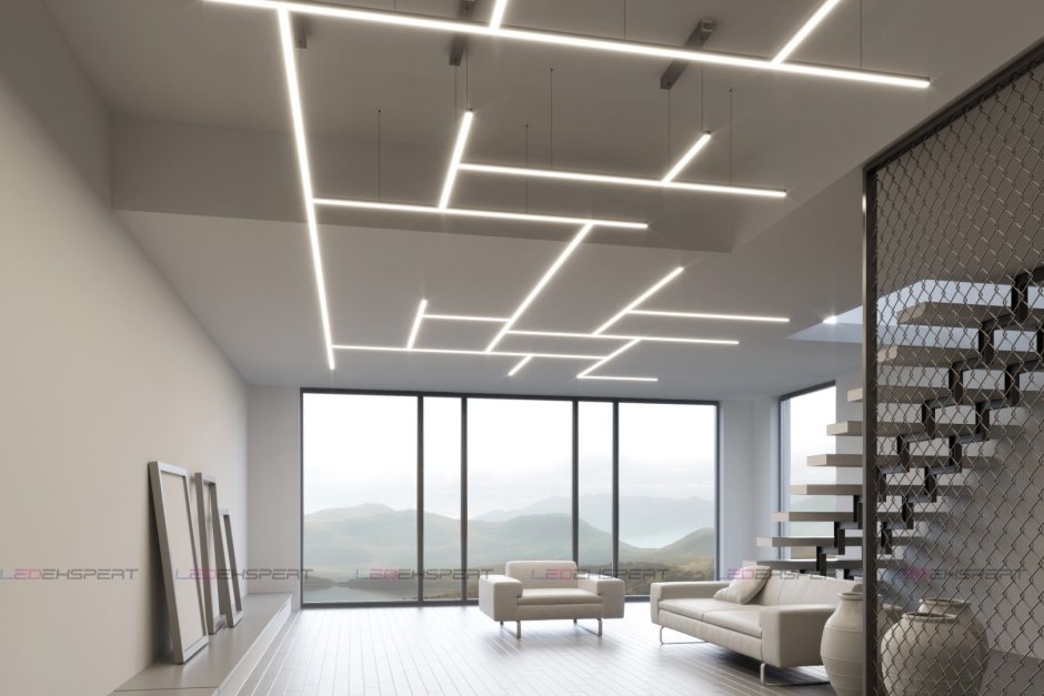 Встроенные светильники в интерьере