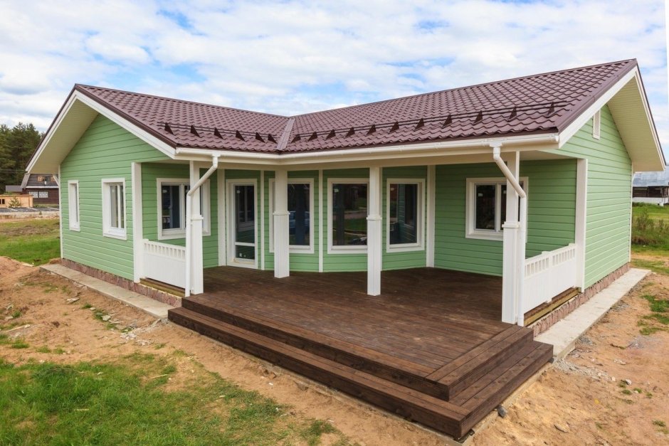 Пристрой к деревянному дому из бруса 6 на4