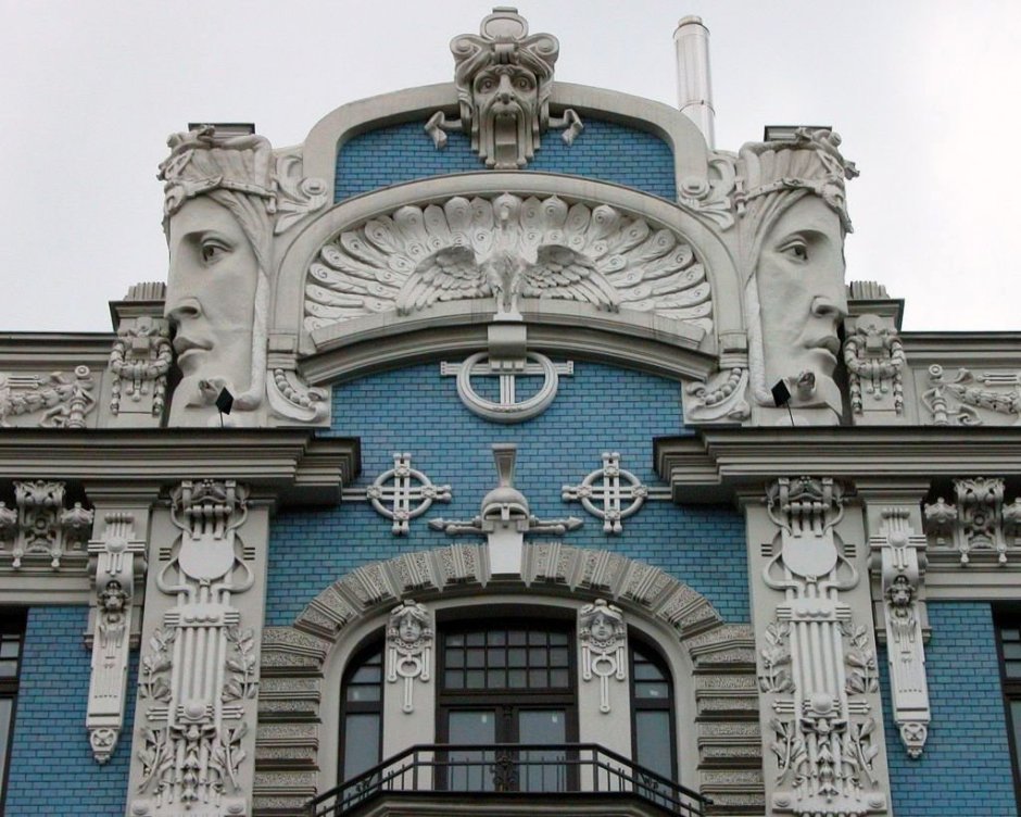 Югендштиль архитектура Рига