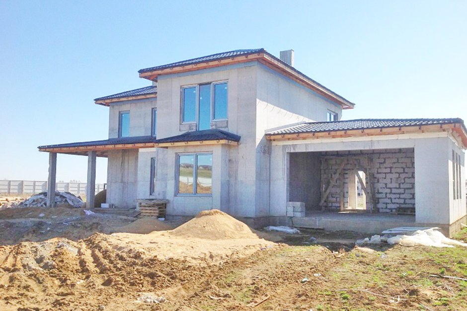 Монолитный каркас коттеджа