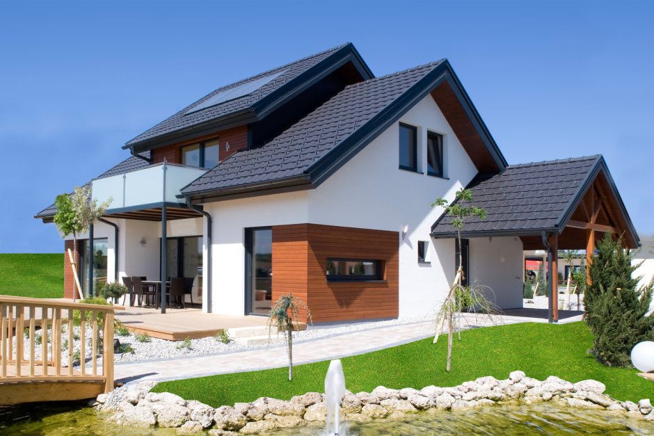 Красивые дома из газобетона