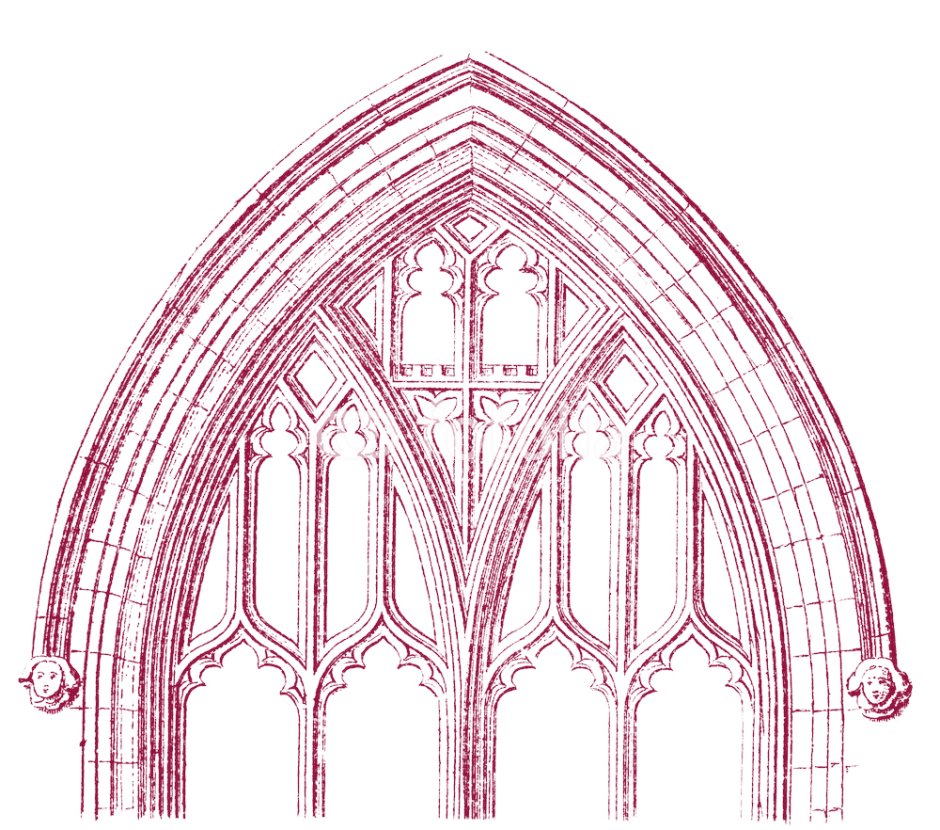 Рама окна в стиле Готика