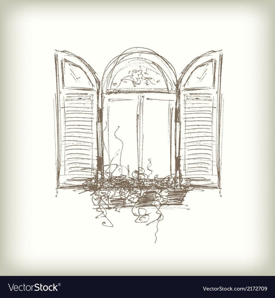 Вимперг Готика чертеж