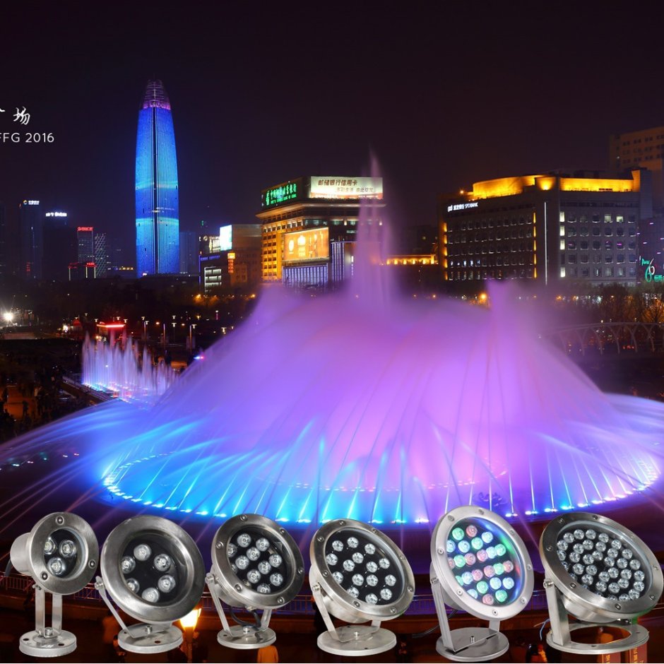 Подводный светильник DC 12-24в для фонтанов