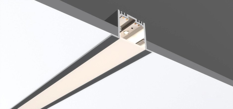 Встраиваемый алюминиевый профиль le.4932 (2.5м) SWG