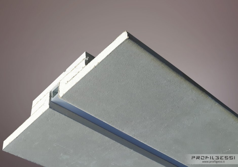 Встраиваемый в гипсокартон алюминиевый профиль lg35r