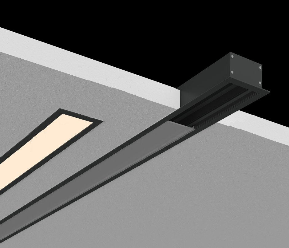 Встраиваемый алюминиевый профиль le.4932 (2.5м) SWG