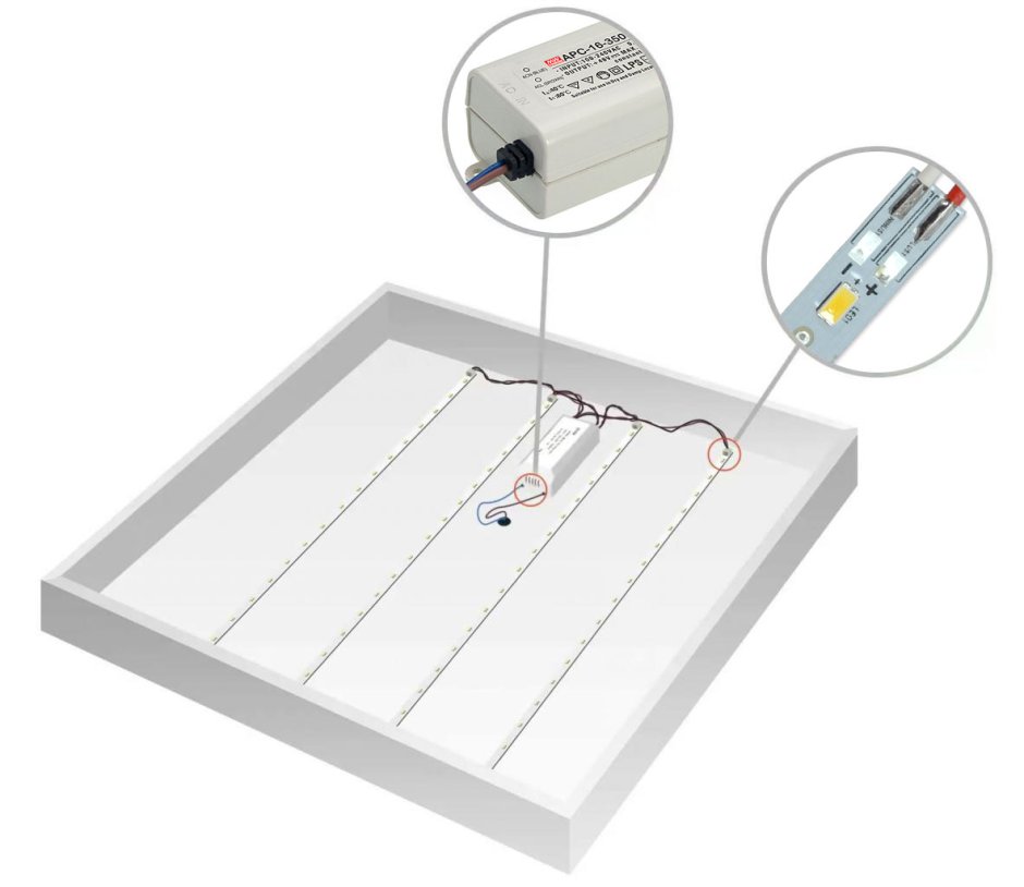 Схема подключения потолочных светильников Армстронг