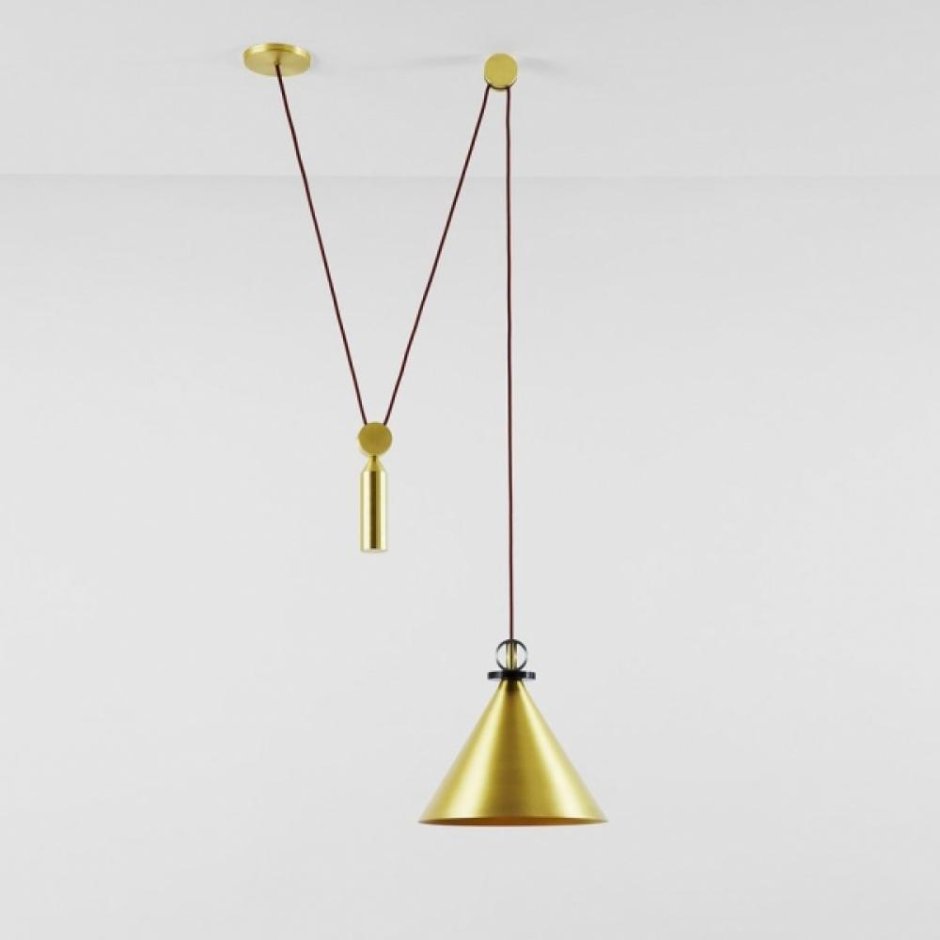 Светильник Shape up Pendant Cone Brass