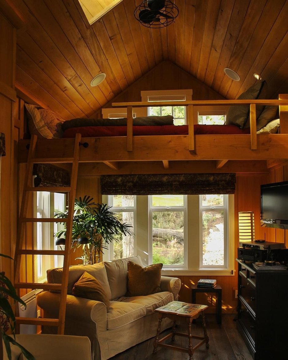 Дом без потолка с тёплой крышей