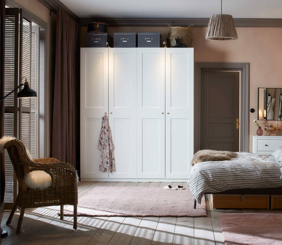 ПАКС икеа в интерьере спальни