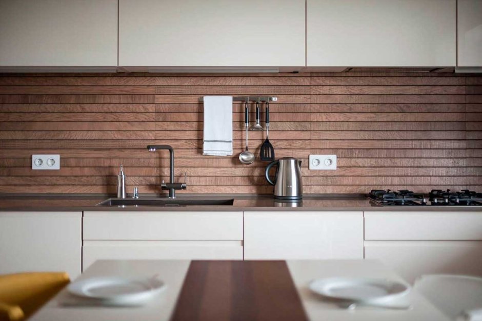 Фартук для кухни под дерево