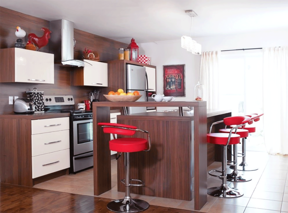 Барная стойка MK-2396 белый/хром