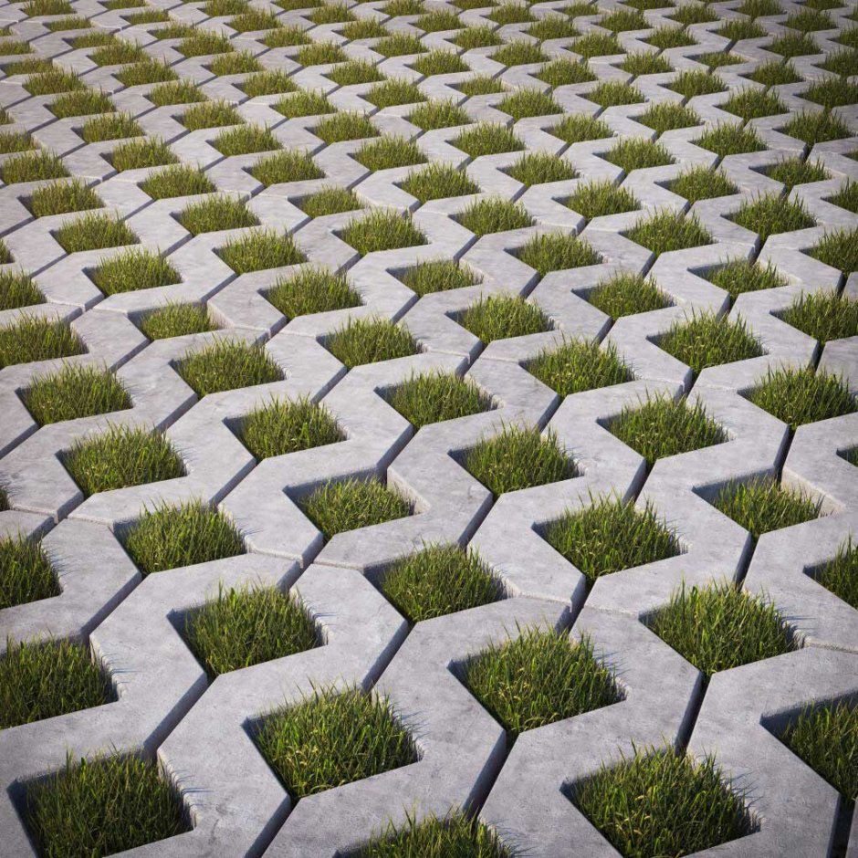 Экопарковка монтаж бетонная