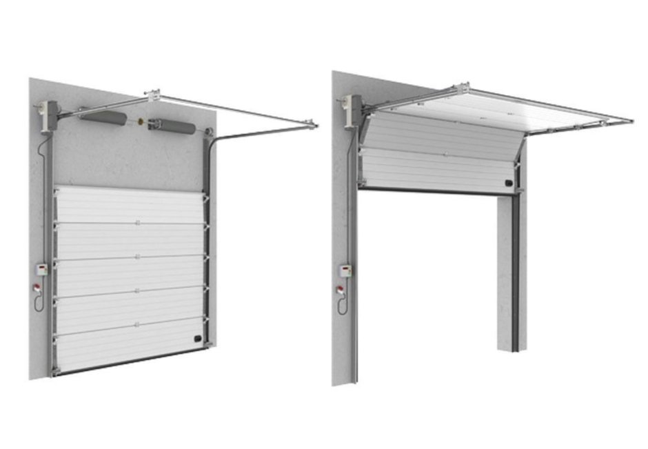 Ворота секционные Дорхан с вертикальным подъемом