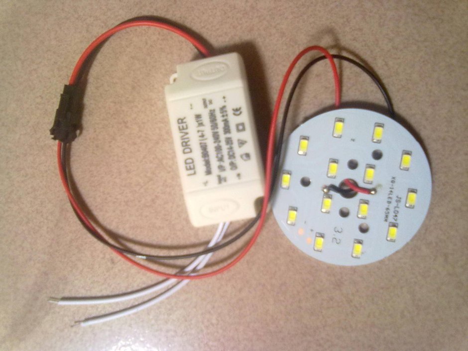 Подключить диодную люстру