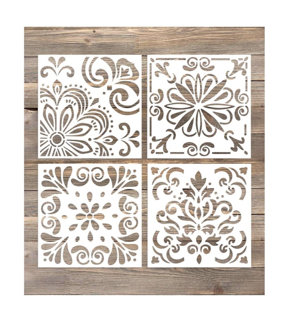 Трафареты для росписи плитки