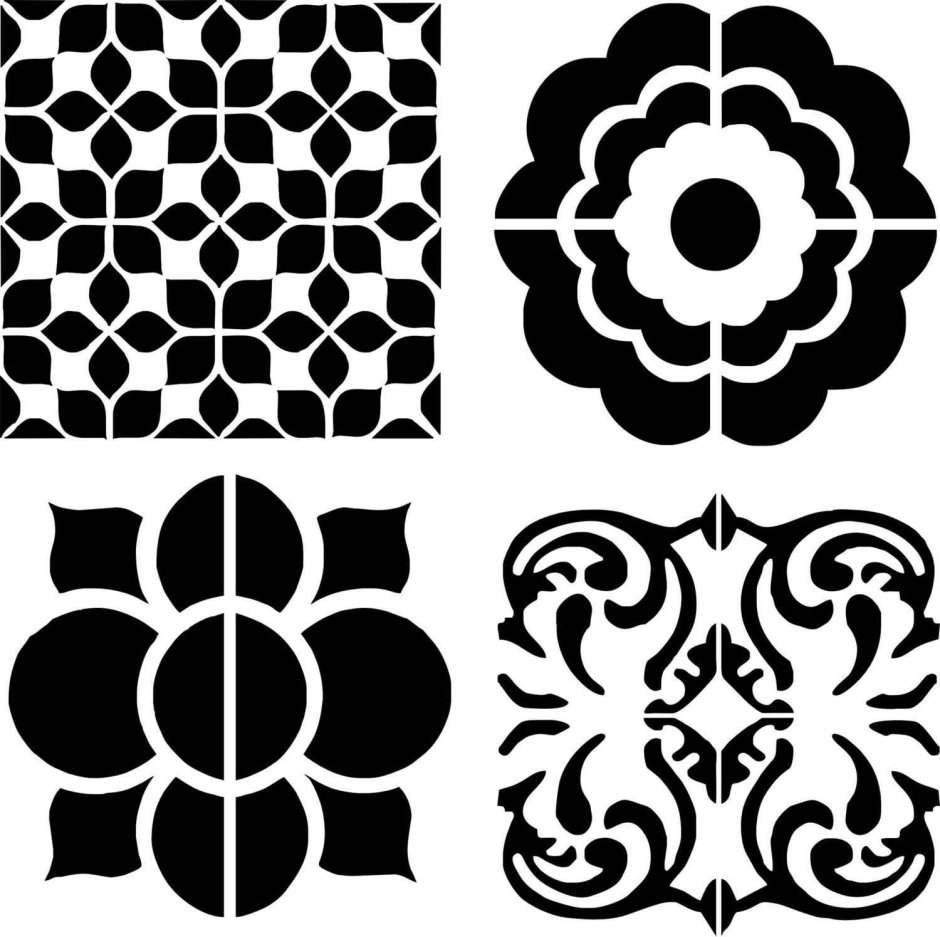 Марокканский орнамент трафарет
