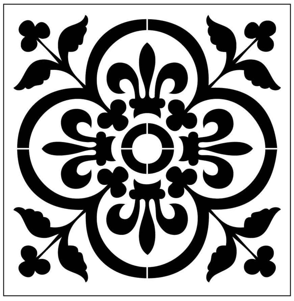 Трафареты для росписи плитки