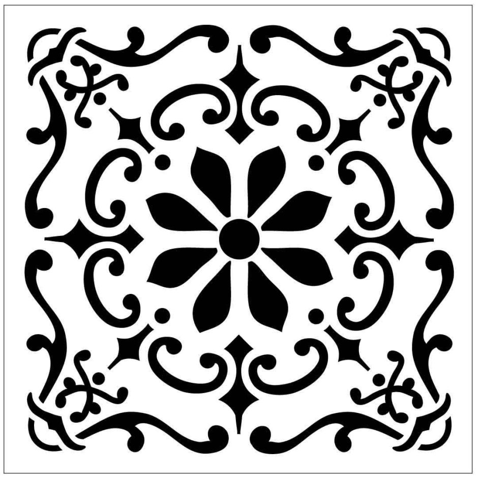 Трафареты для декора плитки