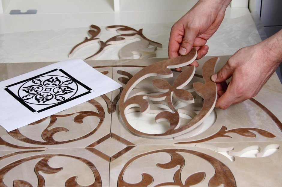 Гидрорезка керамогранита