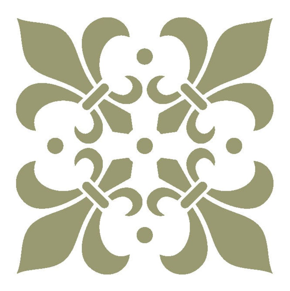 Орнамент марокканский четырехлистник