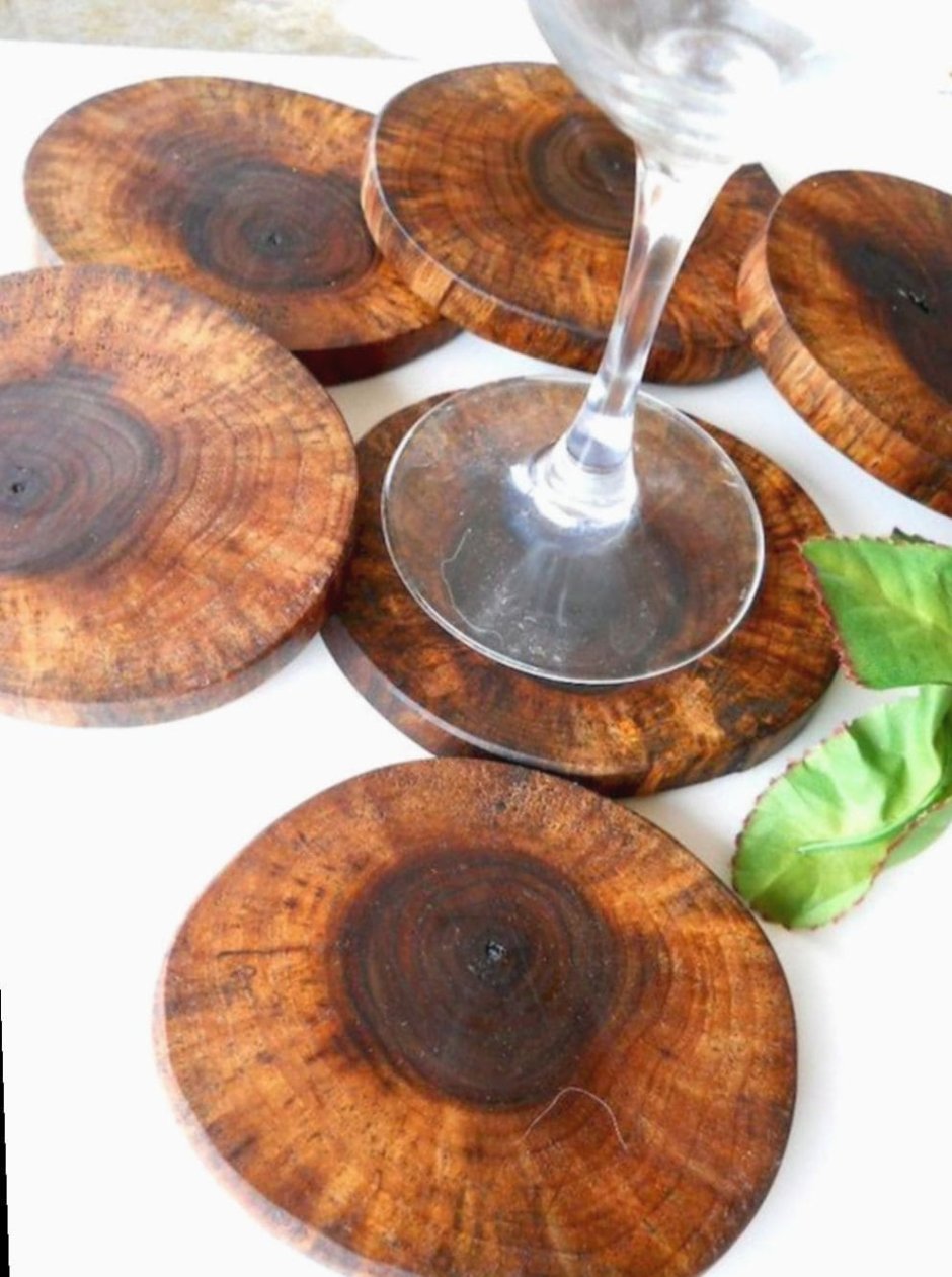 Подставка из среза дерева
