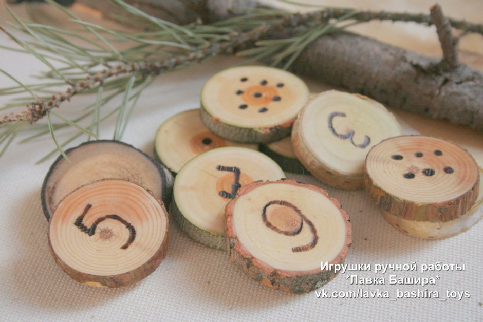 Спилы дерева для детского сада