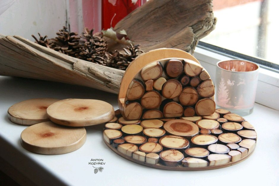 Изделия из спилов дерева