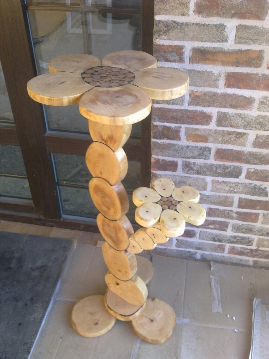 Поделки из спилов дерева