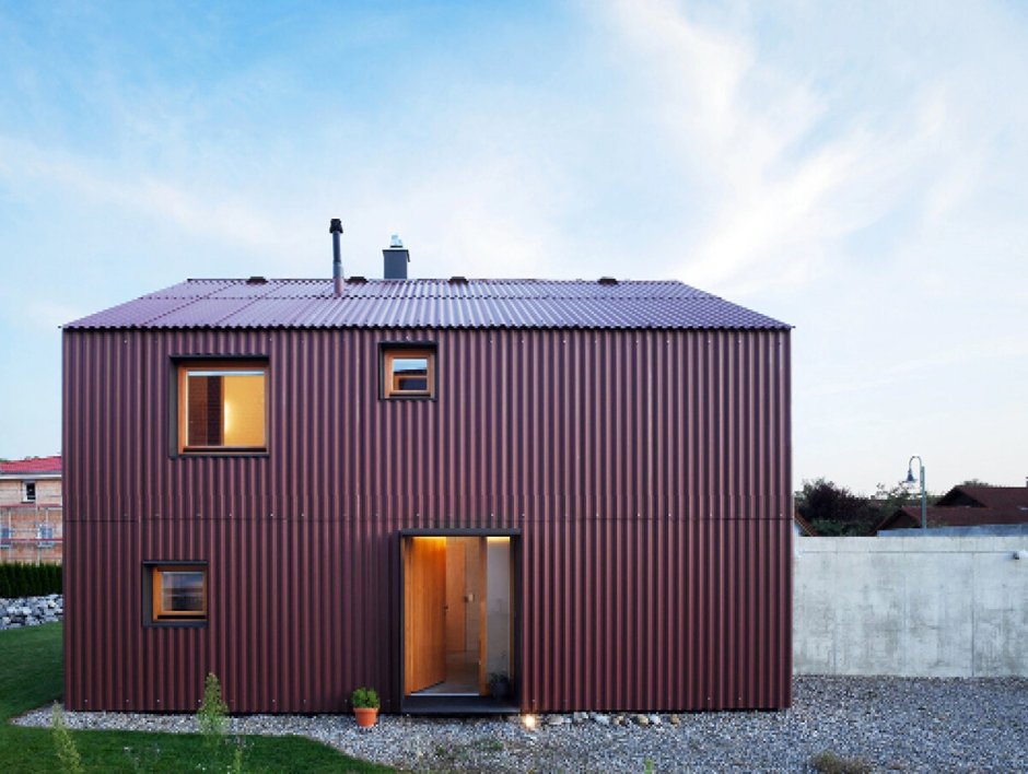 Барнхаус из профнастила