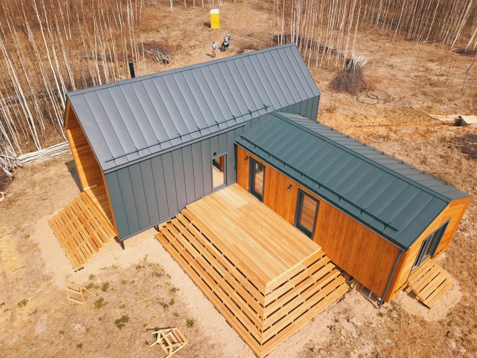 Фальцевая кровля барнхаус