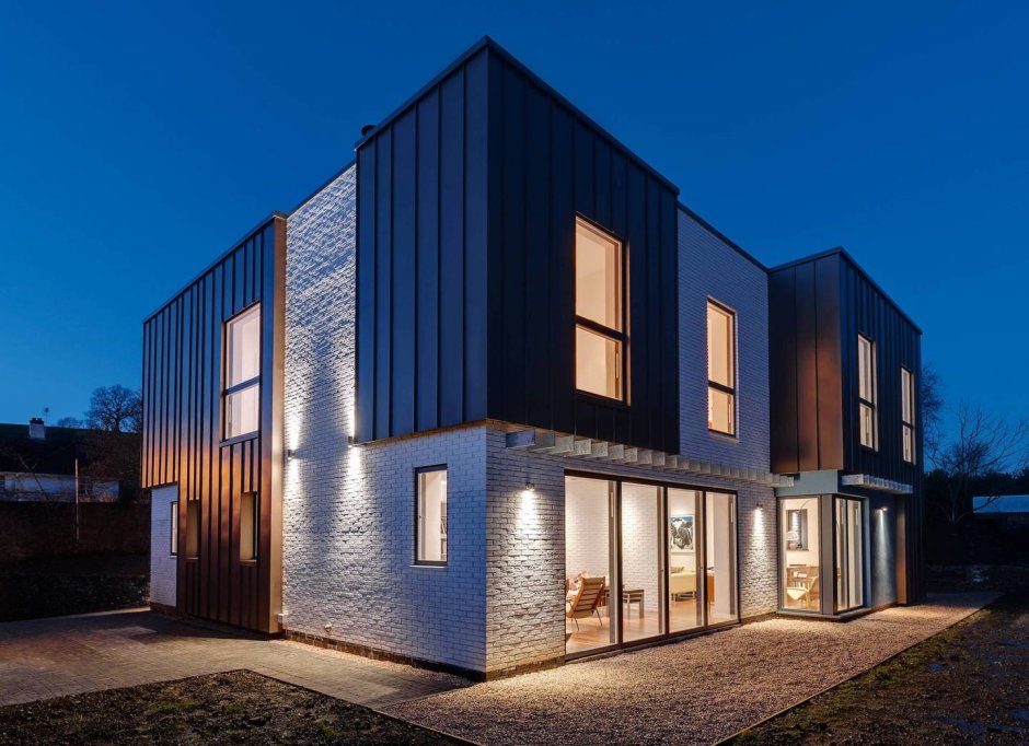 Фальцевая панель хайтек фасад