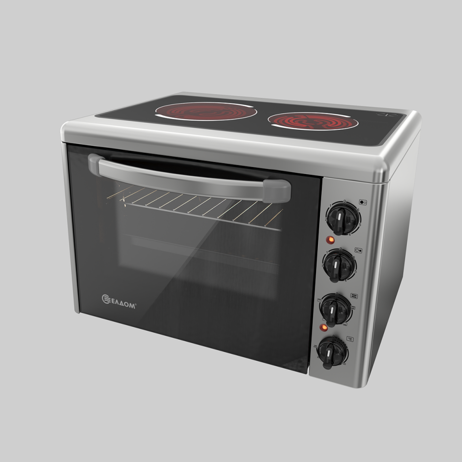 Электрическая плита с духовкой настольная 2-Полярис