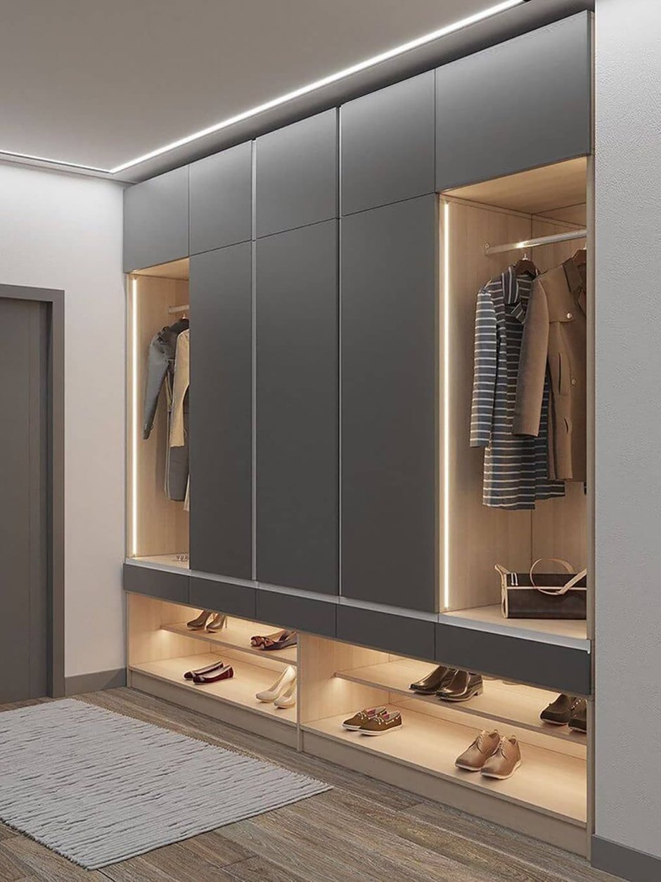 Серая прихожая